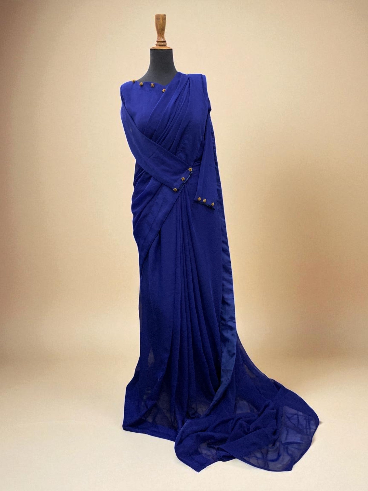 Gulbahar Chiffon Saree Stitched