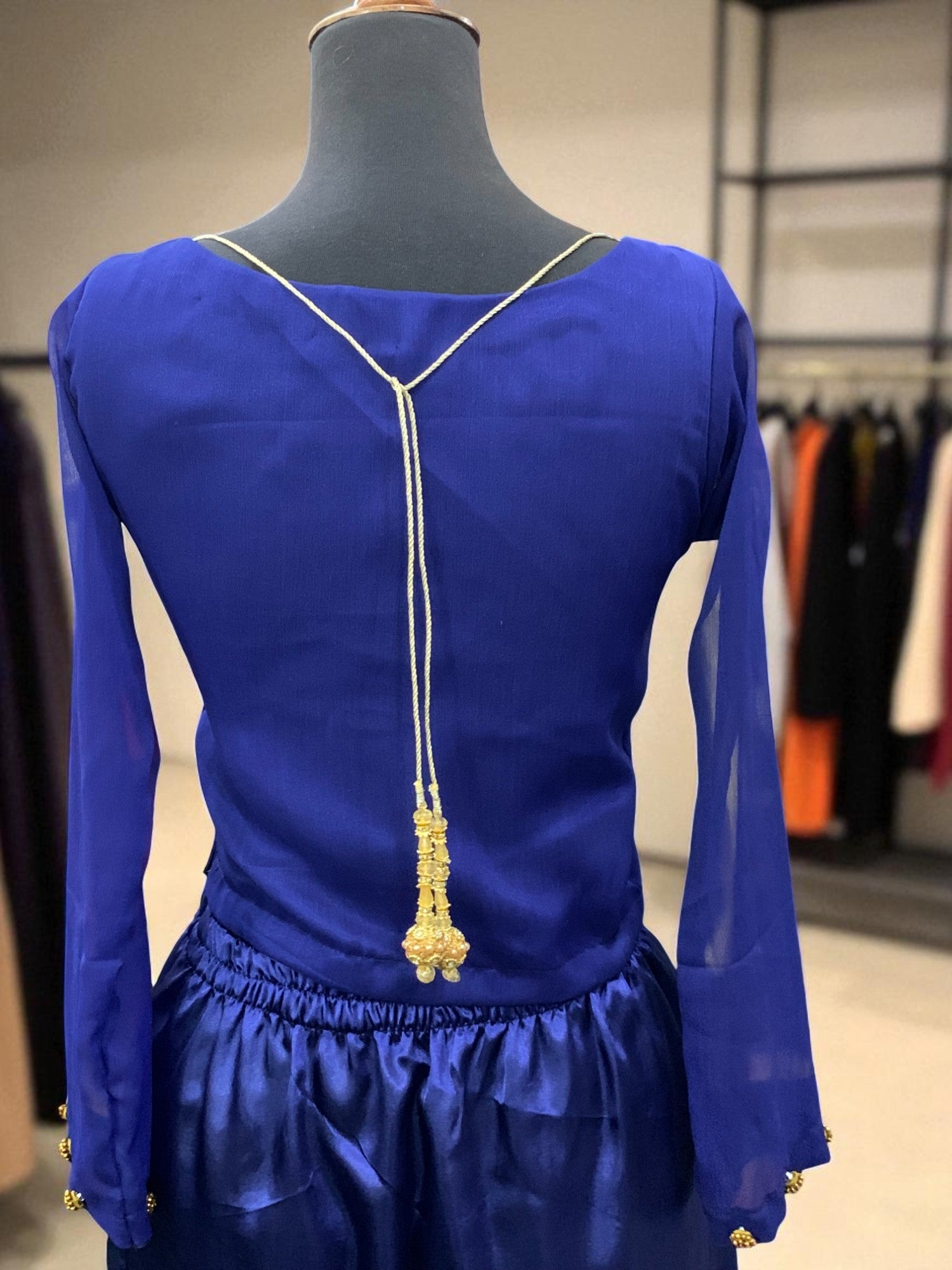 Gulbahar Chiffon Saree Stitched