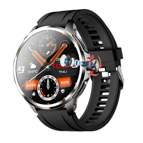 1.95" AMOLED 4G SMARTWATCH Phone Rotating Camera 8+128GB,Androi