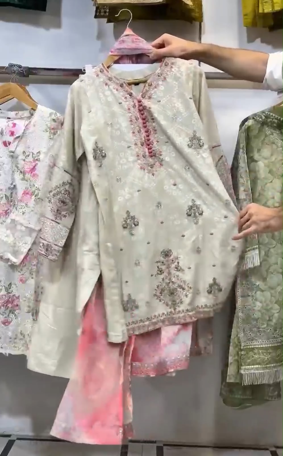 Pack of 2 Stitched Dress 3PCS (SKUAS210)