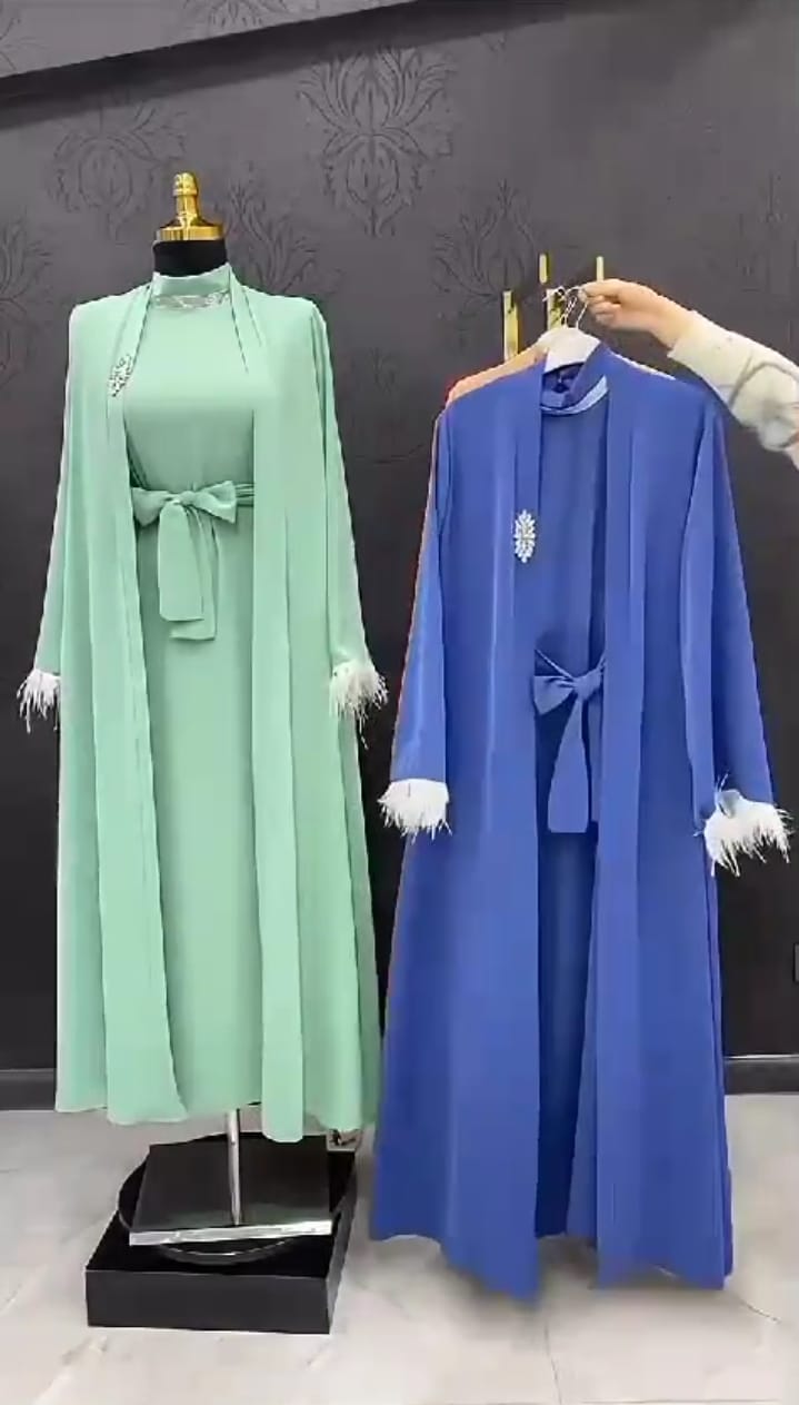 Get any 4 open frond  abaya