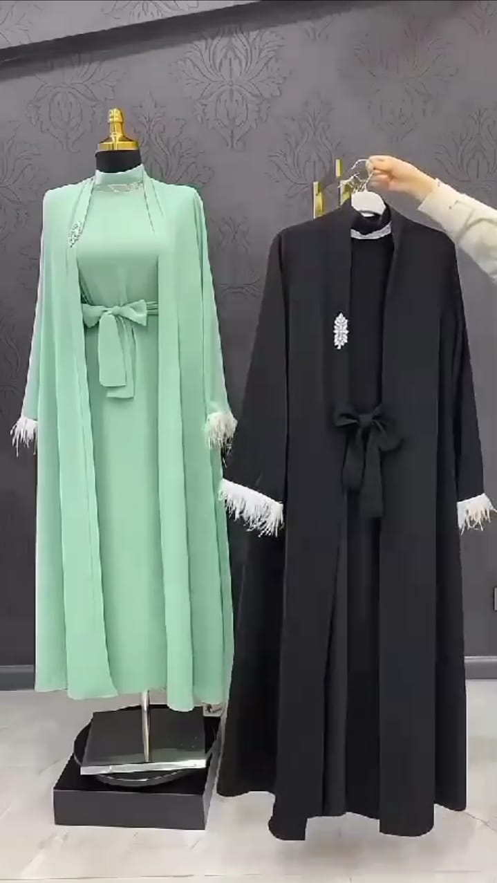 Get any 4 open frond  abaya