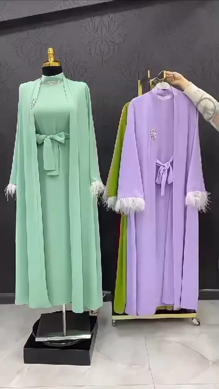 Get any 4 open frond  abaya