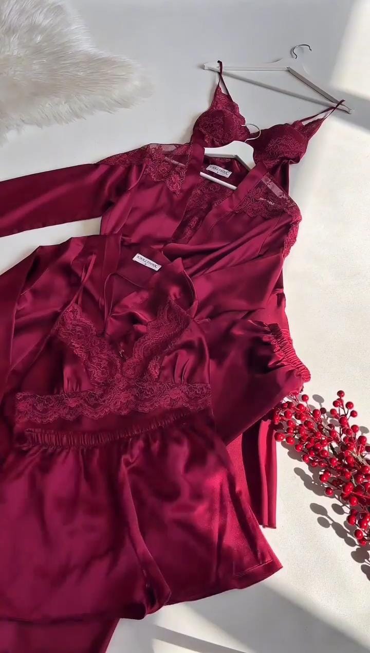 Buy 1 Get 1 Free 8 Pcs Soft Silk Night Dress