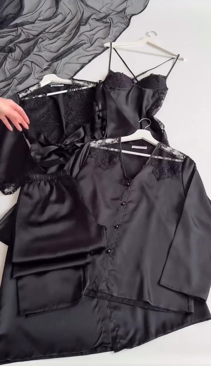 Buy 1 Get 1 Free 8 Pcs Soft Silk Night Dress