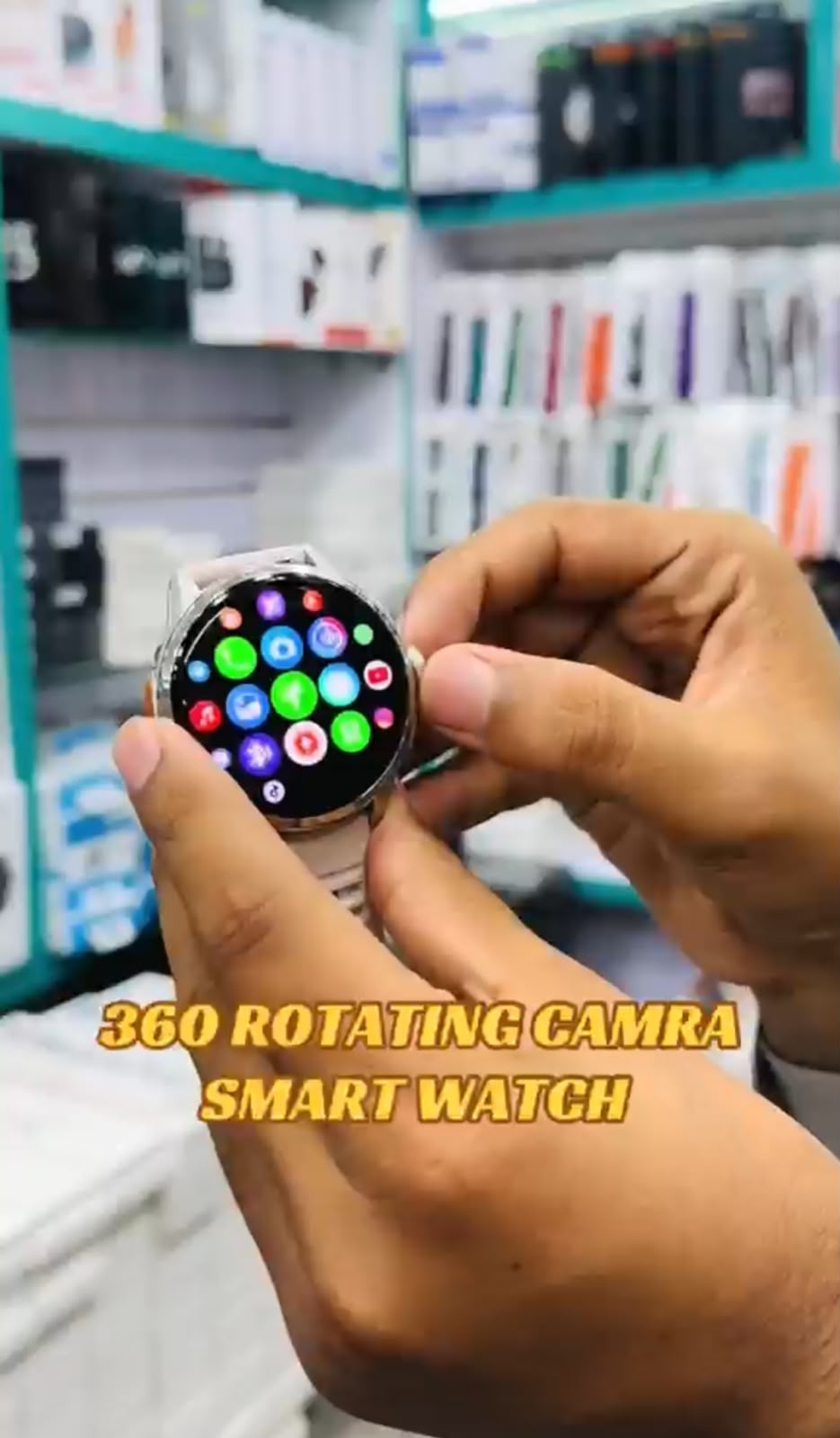 360 Rotating Camera Smart Watch