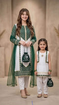 Azadi Sale 3 Pcs Mother & Daughter Dress (Article no Az-007)