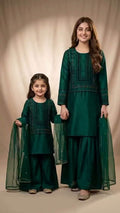 Azadi Sale 3 Pcs Mother & Daughter Dress (Article no Az-013)
