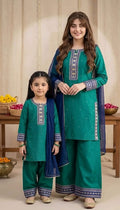 Summer Sale 3 Pcs Mother & Daughter Dress (Article no MD-13)