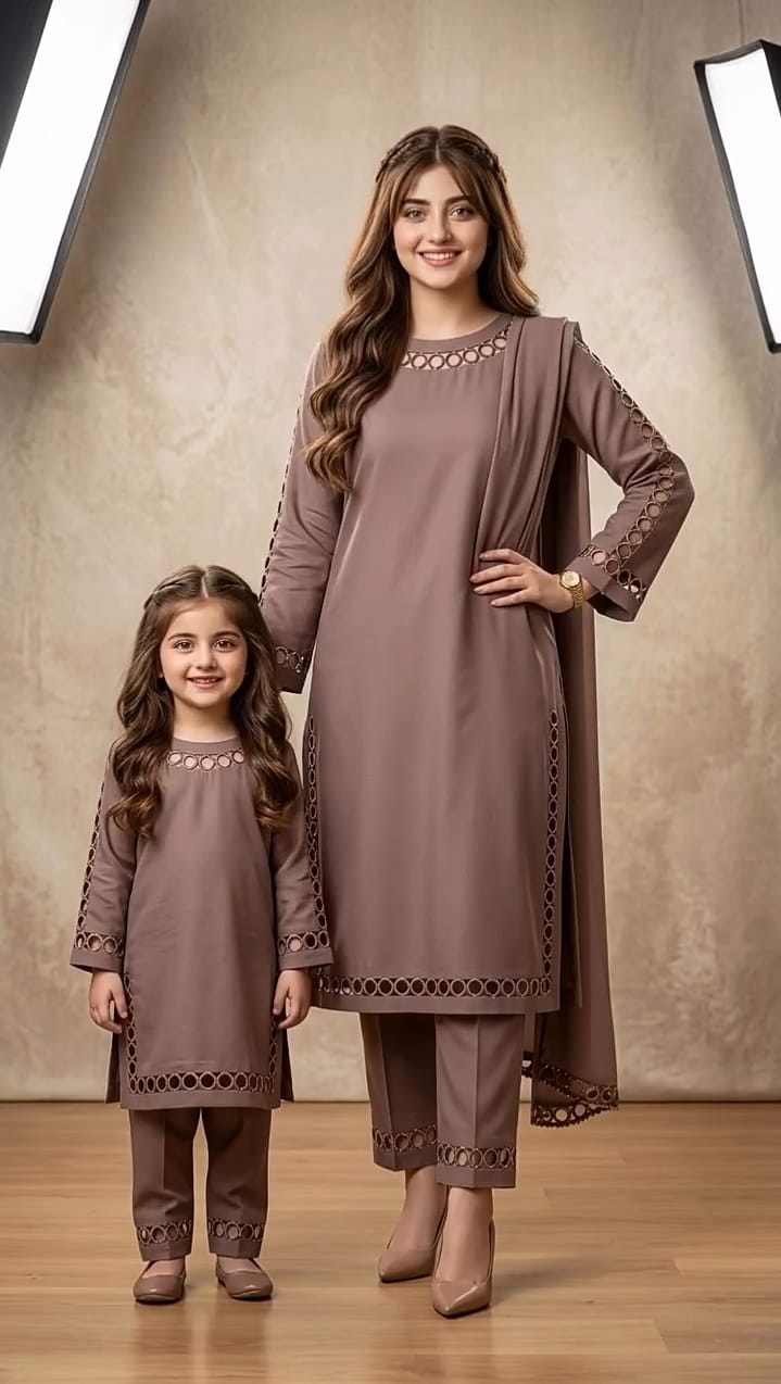 Summer Sale 3 Pcs Mother & Daughter Dress (Article no MD-10)