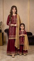 Summer Sale 3 Pcs Mother & Daughter Dress (Article no MD-15)
