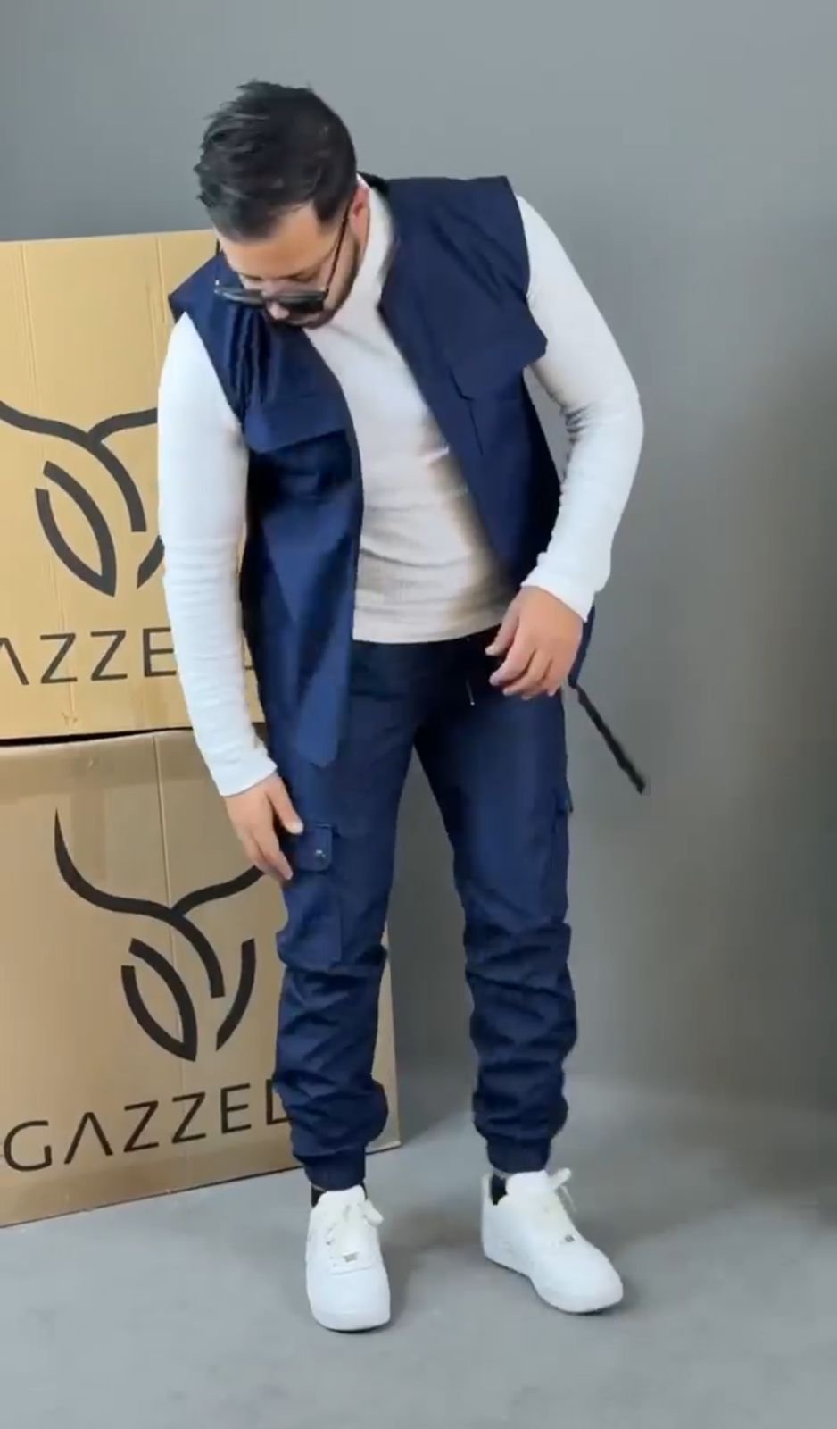 Pack of 4 Men Trendy Dress Cargo Trouser & Zipper Jacket