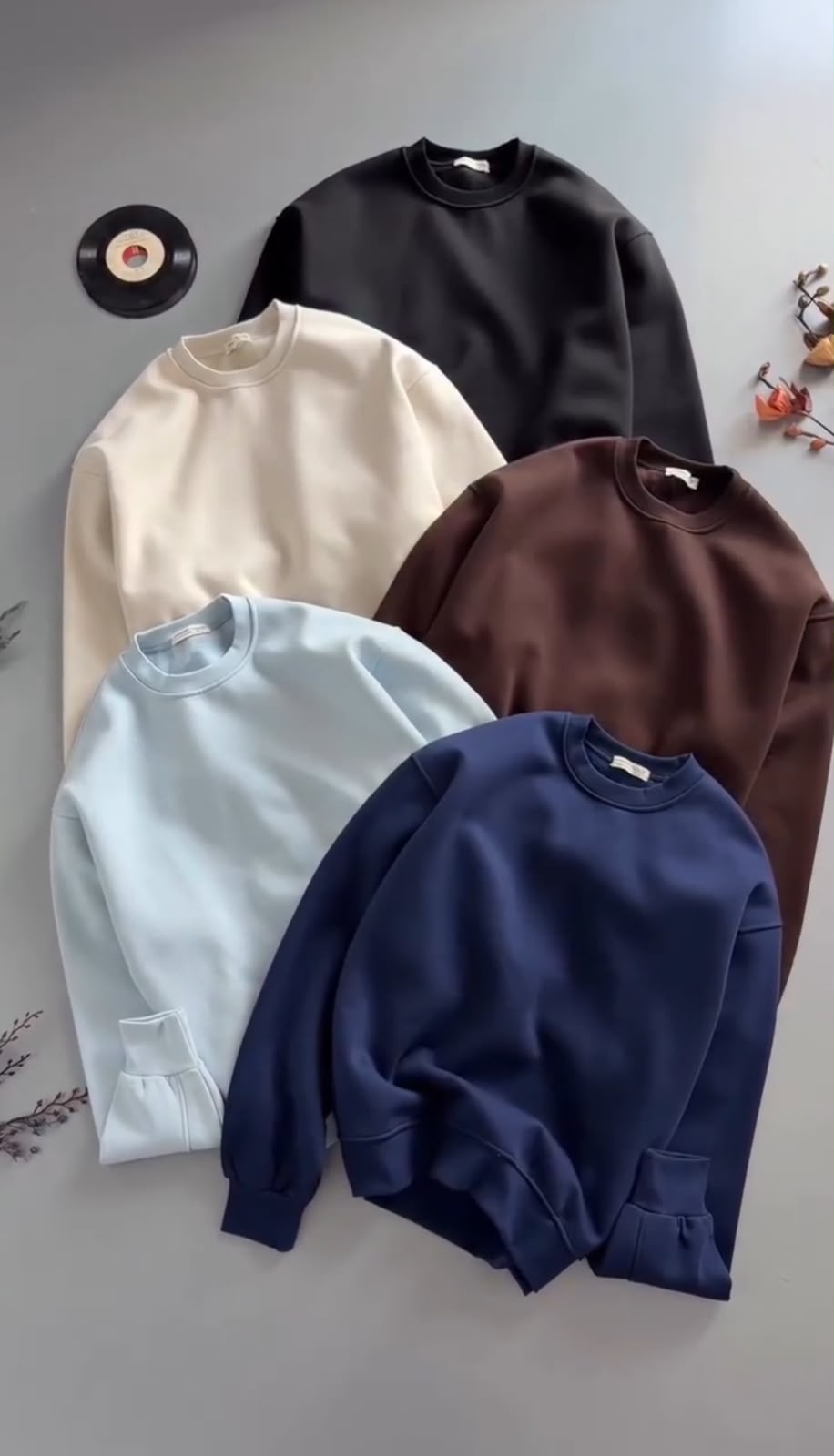 Pack of 5 Fleece Cotton Sweat Shirt