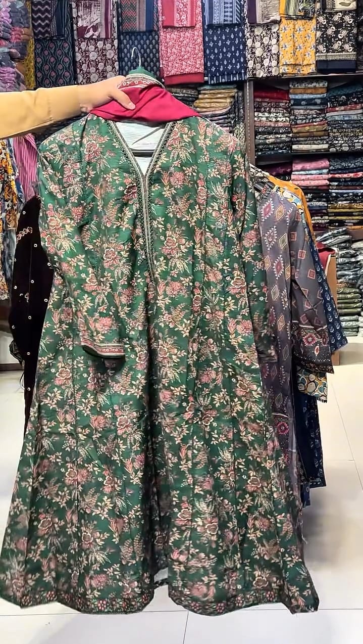 Buy 1 get 1 free khaddar 3 Pcs Printed Frock