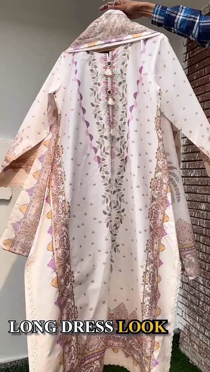 Women 3 pcs printed winter dress