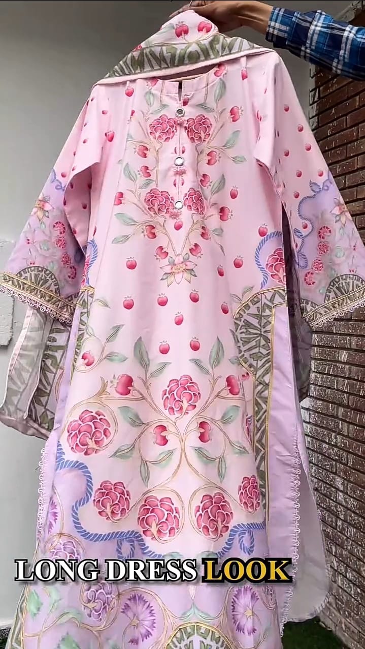 Women 3 pcs printed winter dress