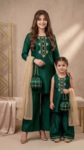 Azadi Sale 3 Pcs Mother & Daughter Dress (Article no Az-005)