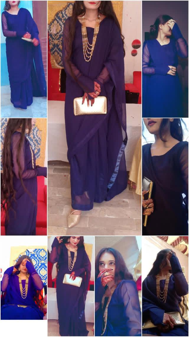Noor-e-Chiffon Saree Stitched
