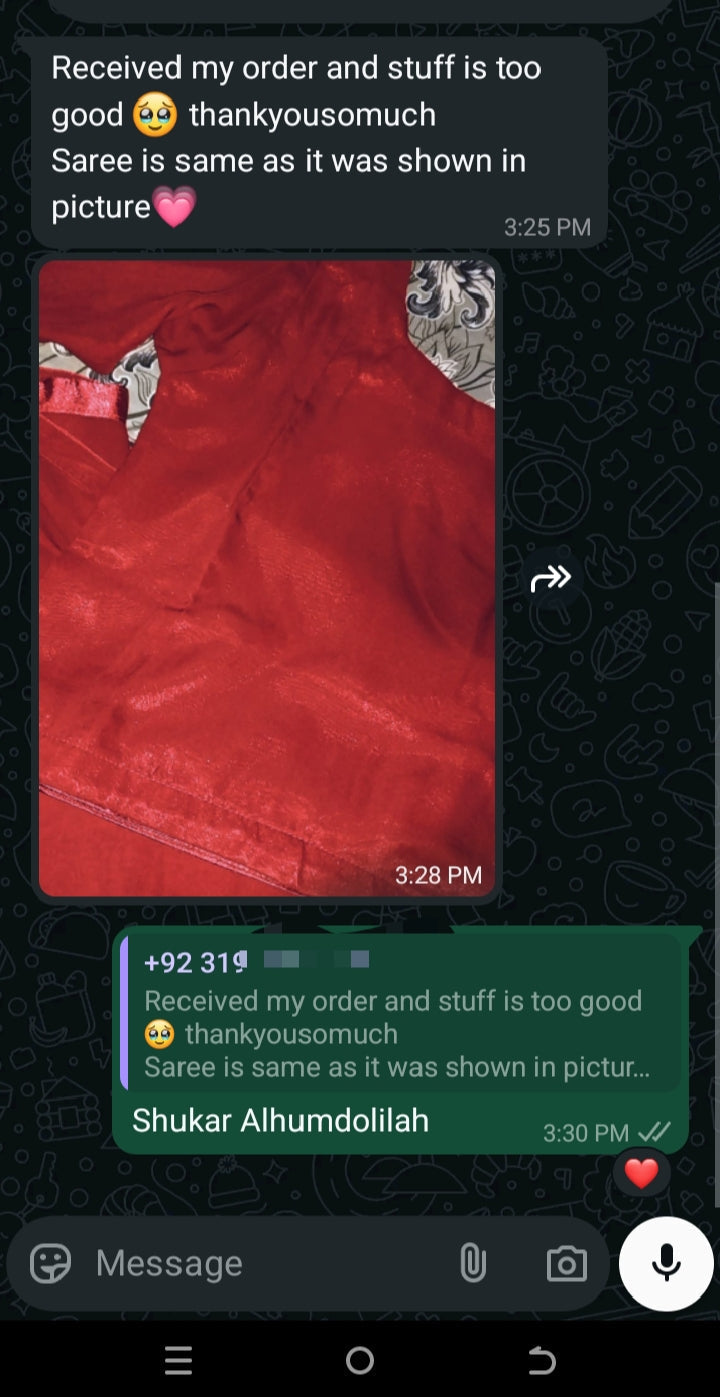 Noor-e-Chiffon Saree Stitched