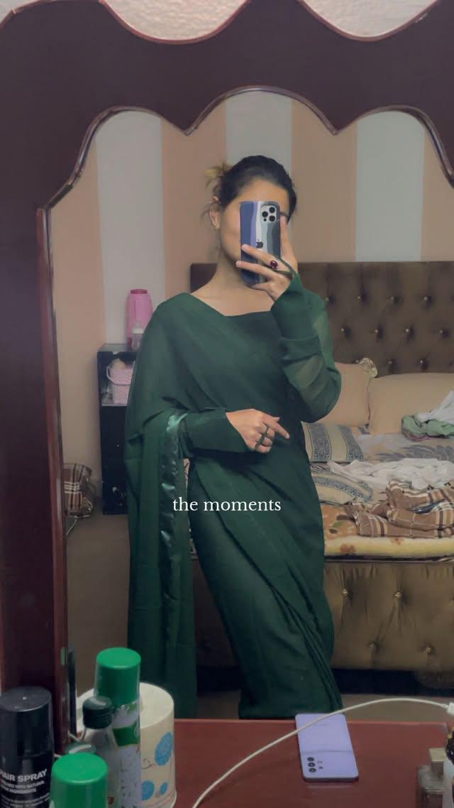 Noor-e-Chiffon Saree Stitched