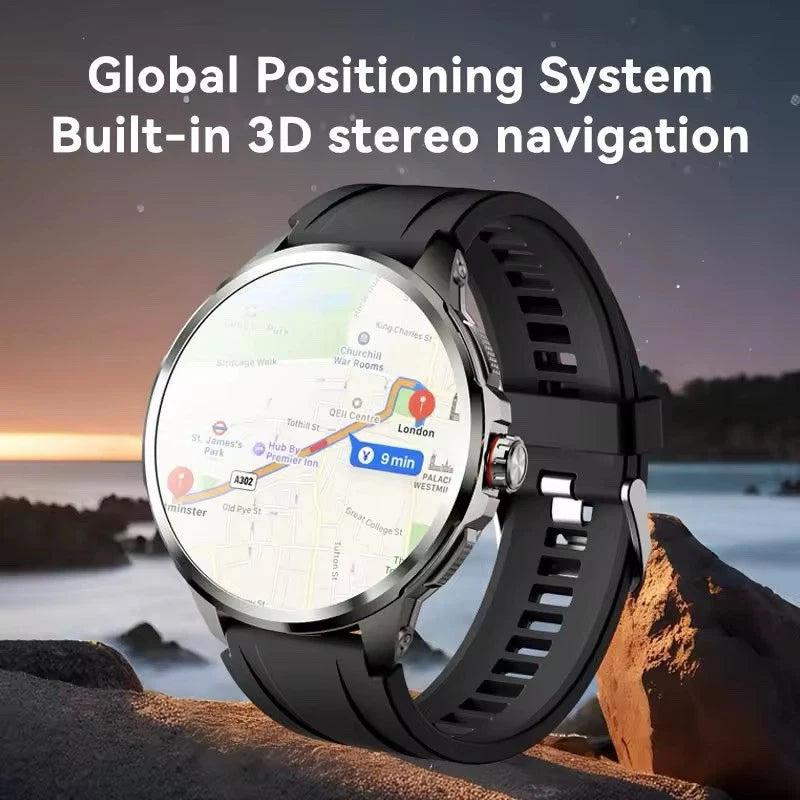1.95" AMOLED 4G SMARTWATCH Phone Rotating Camera 8+128GB,Androi